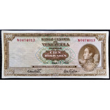 Billete 100 Bolivares 7/may/1963 Vg-f