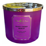 Vela Black Cherry Merlot - Bath & Body Works 3 Pavios