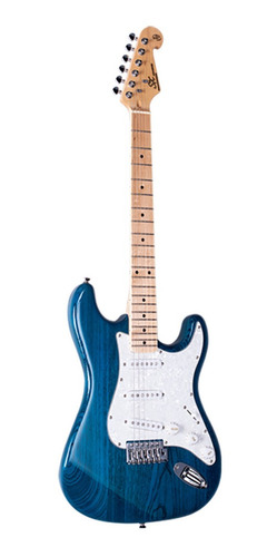 Guitarra Sx Strato Vintage Swamp Ash Americano Trans Blue