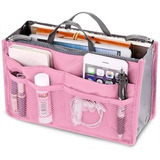 Organizador Neceser Cartera Valija Cosmeticos Cartuchera Color Rosa