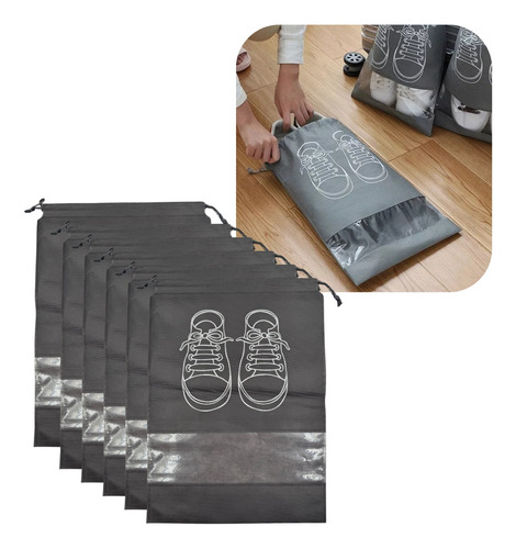 Bolsa Tela Para Guardar Zapatos Viaje Caja Organizador X6
