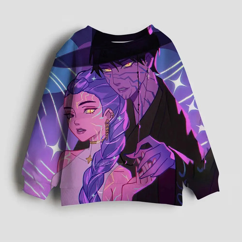 Jersey Kpop Demon Hunter De Manga Larga Para Niños