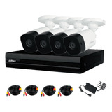 Kit Camaras De Seguridad Dvr 8 Canales 4 Camaras 1080p Cctv