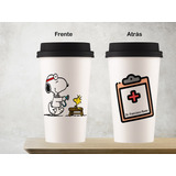 Taza Vaso Tipo Starbucks Snoopy Doctor