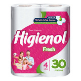 Higienol Papel Higienico Fresh 4 Rollos X 30 Mts.