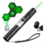 Puntero Laser Verde Astronómico Largo Alcance Recargable