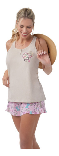 Pijama Musculosa Short Verano So Cowgirl So Pink 11679