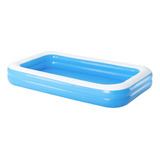 Piscina Inflable Rectangular Bestway Family Pool 54150 De 3.05m X 1.83m X 46cm 850l Azul Y Blanca