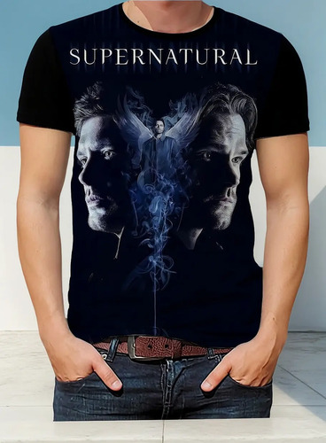 Camisa Camiseta Supernatural Sobrenatural Séries Filmes Hd01