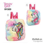 Mochila Nena Escolar Peluche Unicornio Animales Niña Infanti