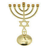 Candelabro Menorah Portavelas 7 Rama Altura 21cm Adornos