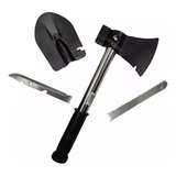 Set De Hacha Cuchillo Pala Y Serrucho 4 En 1 Para Camping 