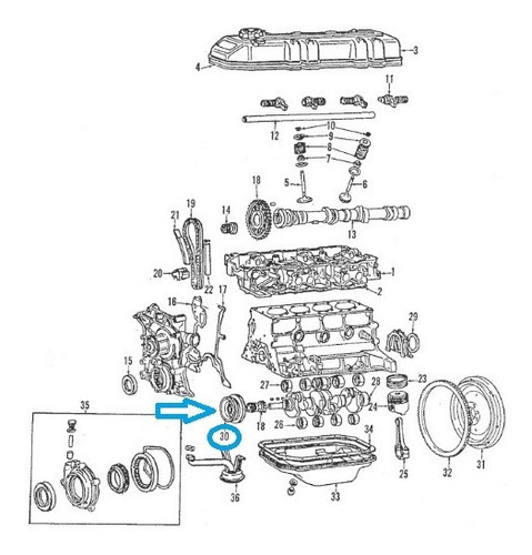 Polea Original Toyota 22r Hilux 96 A 99 Foto 3