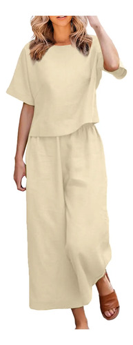 Conjunto De Pantalones Tipo Chándal Con Mangas Para Mujer, E