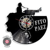 Reloj De Pared Elaborado En Disco Lp  Ref. Fito Paez