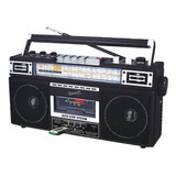 Sc 3201bt Bk Retro 4 Banda De Radio Y Reproductor De Ca...