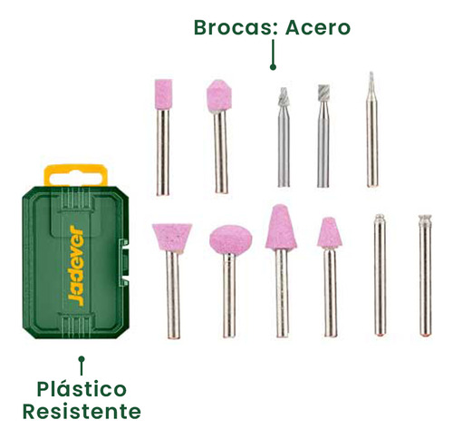 Set Brocas Piedras Diamantes Para Multiuso 11 Piezas Jadever