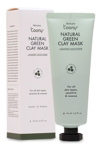 Coony Natural Green Clay Mask Tratamiento De Arcilla Natural