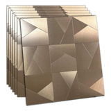 Ymmxge Panel Adhesivo De Pared 3d De Mosaico De Aluminio Aut