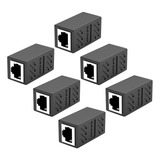 6 Conectores De Cable Ethernet Rj45, Adaptador De Red De Aco