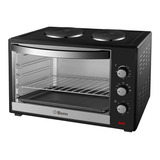 Horno De Mesa Eléctrico Con Anafes Bonn B-60ca 50l Negro