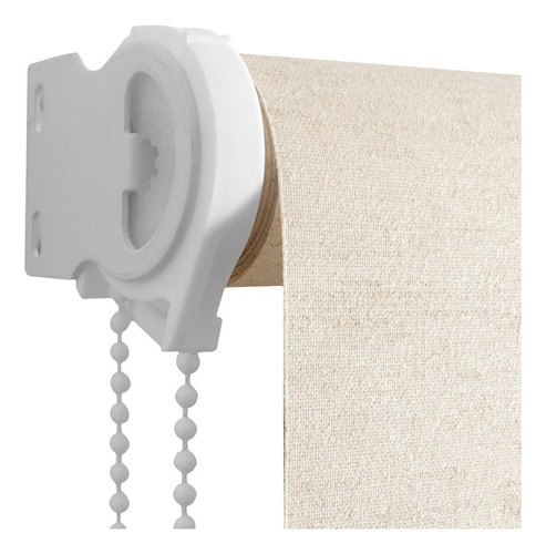 Cortina Roller Lino Blackout 180x190 Cm Marca Volgen Color Beige