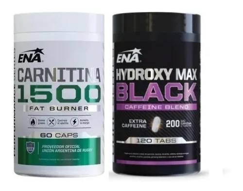 Rápido Quemador De Grasa Ena 2x1 Carnitina + Hydroxy Max