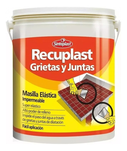 Recuplast Grietas Y Juntas X 5kg Sinteplast Blanco