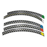 4 X 100 Unidades Smd Led Chips Luz 5 Colores 0,5 W