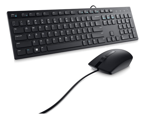 Dell Combo Mouse Y Teclado Alámbrico Km300c, Negro