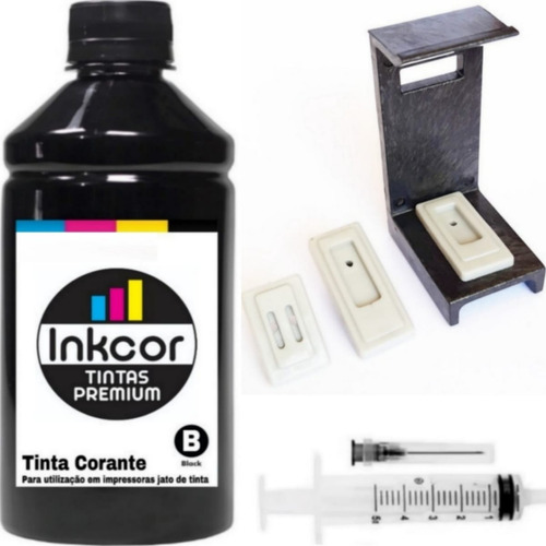 Tinta Recarga Compativel Impressora Hp Cartucho 662 Preto