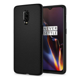 Funda Spigen Liquid Air Armor Para Oneplus 6t Negro Mate