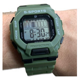 Reloj Digital S Sport Tactico Verde Militar Equipamiento