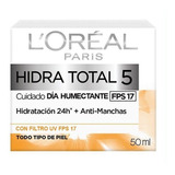 Crema Antimanchas Loreal Hidra Total 5 Humectante 50ml.