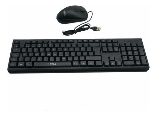 Kit Combo Teclado Y Mouse Óptico Only Cable Gaming
