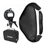 Un Softbox Godox 40x40cm+ Rotula 3 Funciones+ Bolso +2 Telas