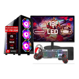 Pc Gamer Barato Completo Intel I5 16gb Hd 1tb Monitor 19