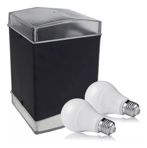 Aplique Pared Difusor Bidireccional Blanco/negro + Lamp 10w