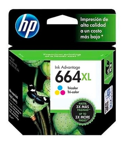 Cartucho Hp 664xl Color Original Para 2135 3635 4535 4675