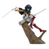 Figura Mikasa Ackerman En Tronco Attack On Titan Regalo 25cm