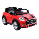 Carro Montable Electrico  Mini Cooper Rojo Prinsel Mod.1214 Color Rojo