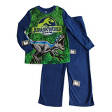 Pijama Térmica Blue De Jurassic World Original Importada 