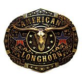 Fivela Cowboy Texas American Longhorn Peao Top