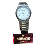 Reloj Hombre Mujer Maquina Seiko Marca Mirage Japón Blanco