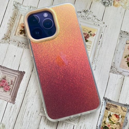 Funda Tpu Holografica Mate Para iPhone 14 14 Pro 14 Pro Max