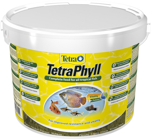 Ração Tetra Phyll Spirulina Flakes 100g Ex Veggie A Granel
