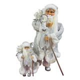 2 Viejo Pascuero Muñecos Decorativos De Navidad Adorno Santa