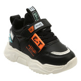 Zapatos Deportiva Casual Infantil Piel Con Cordones Y Velcro