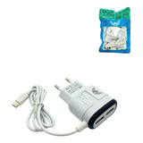 Kit 20 Carregador Celular Altomex Type C 3.1a 2 Usb Atacado Cor Branco