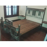 Cama Antigua 2 Plazas. En Perfecto Estado. Con Balcones